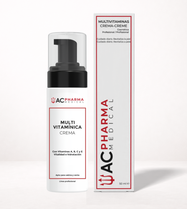 Crema Multivitamínica con Ácido Hialurónico y Vitaminas A, B3, B5, C y E 50 ml